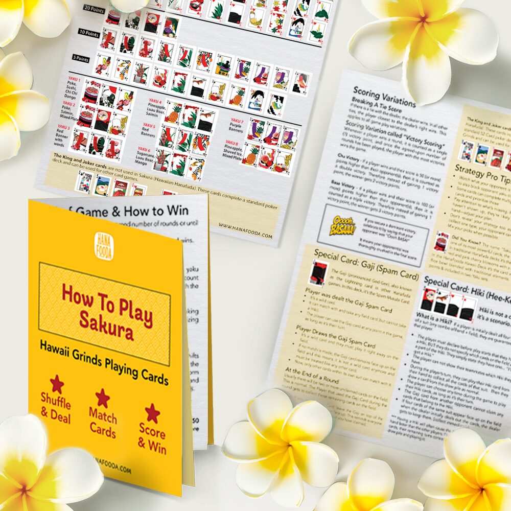 Free Printable Rules - How to Play Sakura - Hawaii Grinds Deck - Image 1