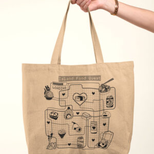 Island Food Quest | Organic Eco Canvas Tote