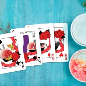 Shave ice cards in the Hanafooda, Hawaii Grinds poker playing card deck. Featuring unique illustrations