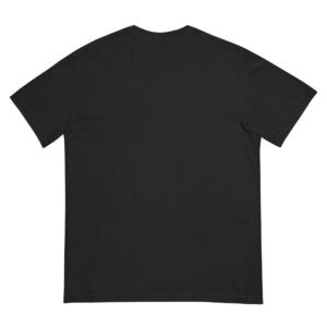 Example of Island food quest t-shirt design in black, back of shirt