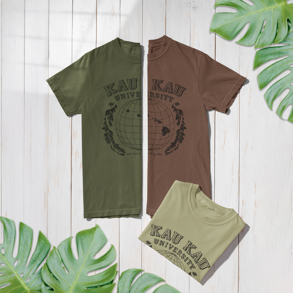 Kau Kau University Vintage Hawaii Local Grinds T-Shirt
