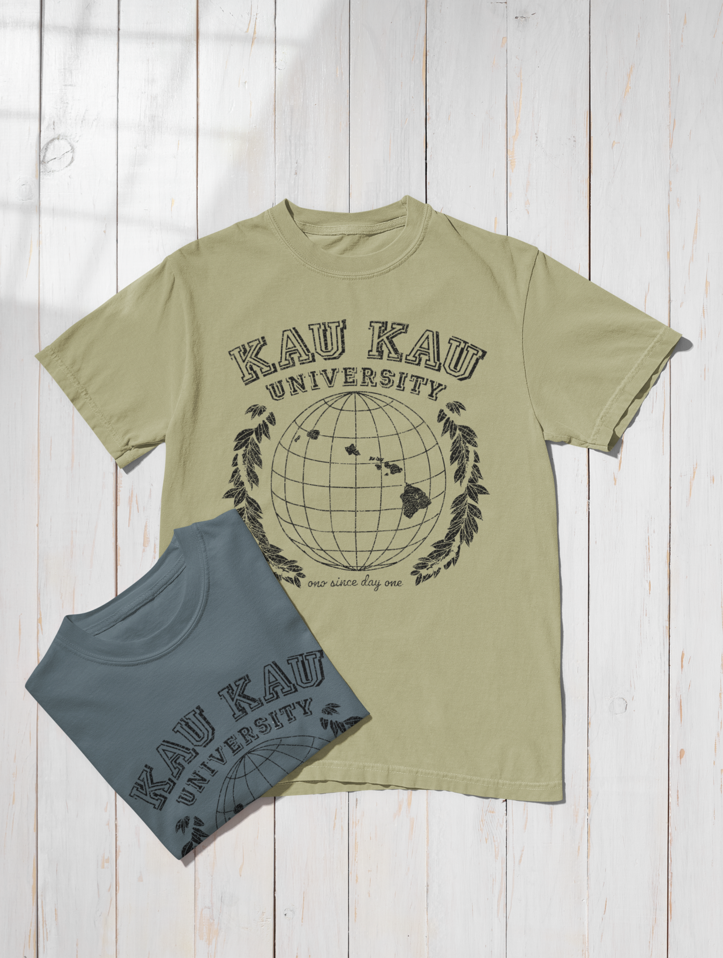 Kau Kau University Vintage Hawaii Local Grinds T-Shirt - Image 2