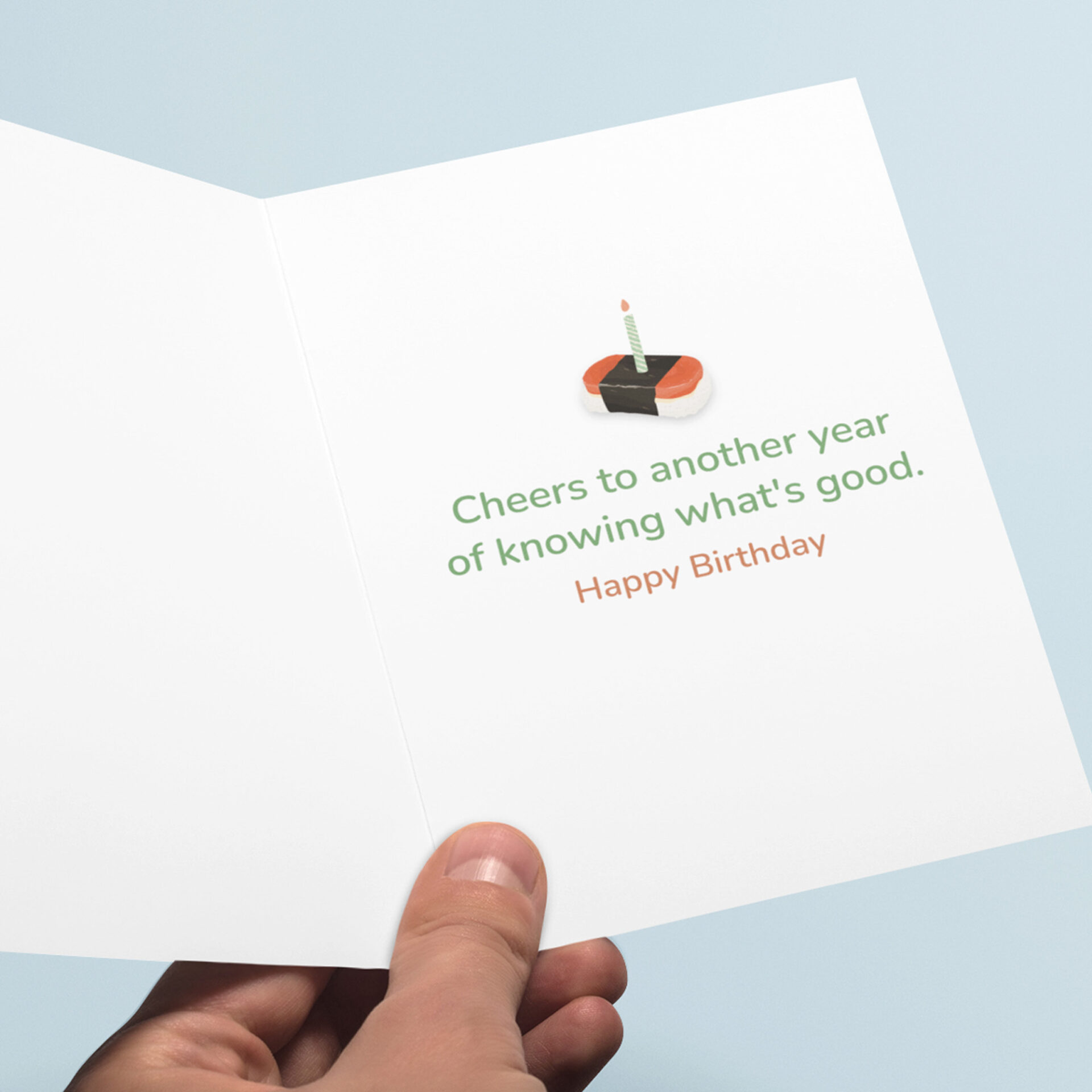Spam Musubi Birthday Card - Image 2