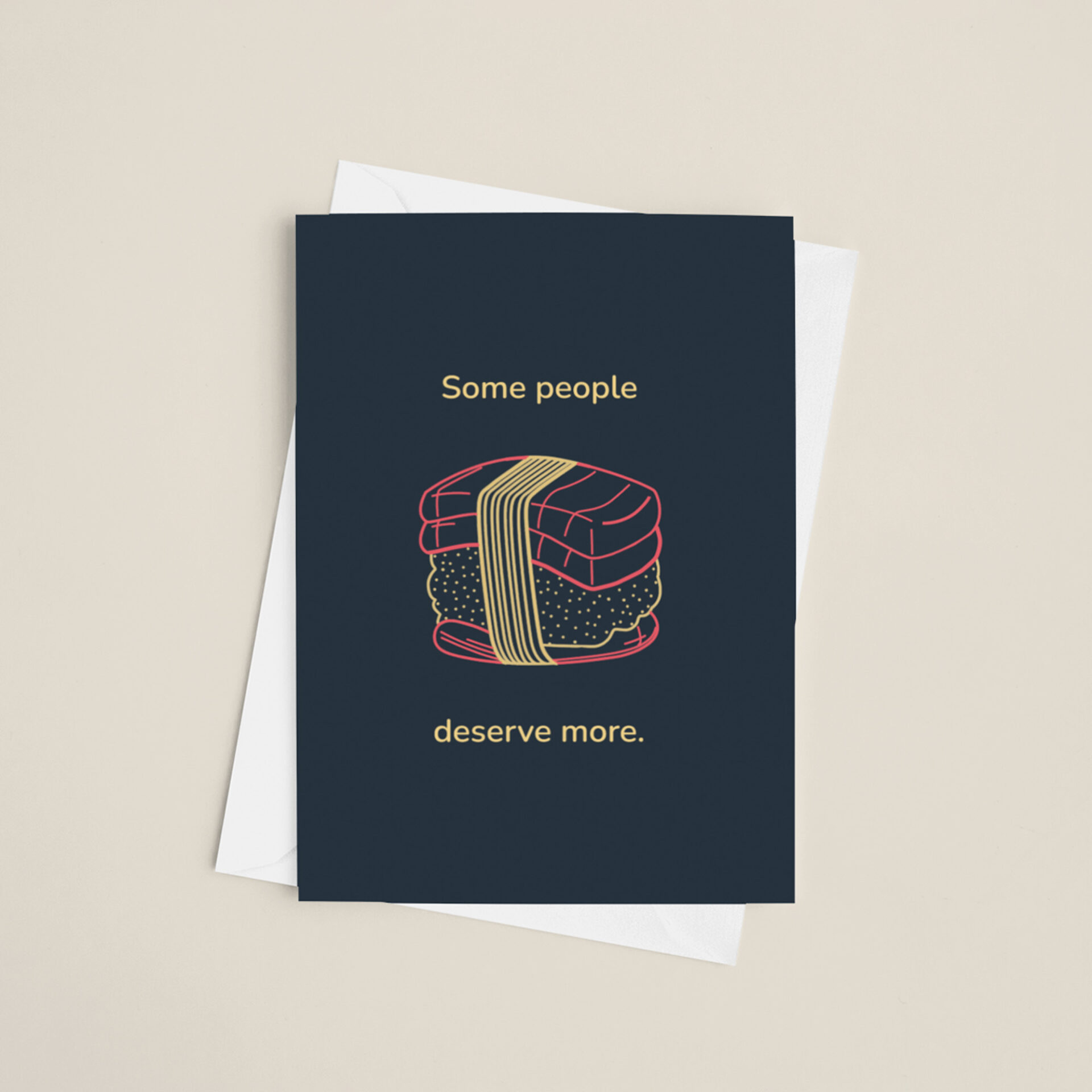 Double Decker Sushi Birthday Card